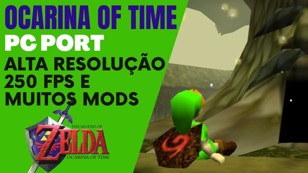 Zelda: Ocarina of Time para PC ganha suporte a 250 FPS e mudanças de  gameplay - Arkade
