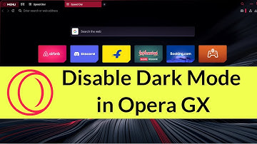 How to Disable Dark Mode in Opera GX Browser?