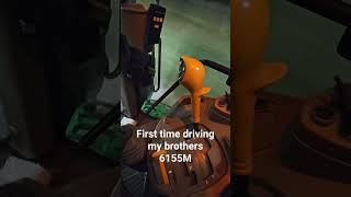 John Deere 6155M road travel. #johndeere #farming #loader #tractor