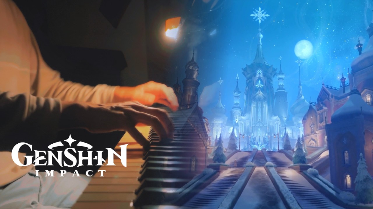 'Snezhnograd (Night)' - Snezhnaya OST | Genshin Piano + Sheet