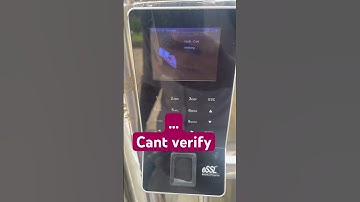 Cant verify rfid card… essl machine f22 #essl #f22 #error