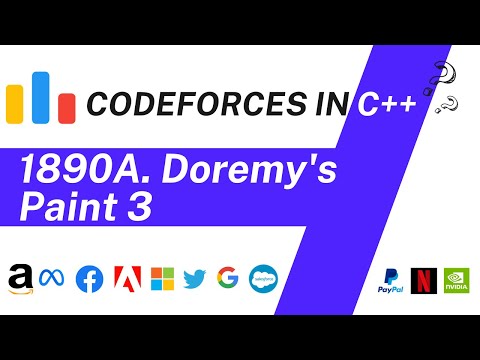 Doremy's Paint 3 | Codeforces 1890A Solution | Codeforces Round 906 (Div.2)