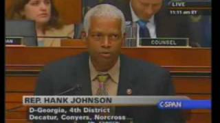 O&A - Congressman Hank Johnson is a dumb motherfucker. 2/2