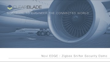 ClearBlade Zigbee Sniffer Demo