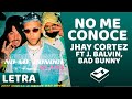 Jhay Cortez - No Me Conoce (Letra/Lyrics) ft. J. Balvin, Bad Bunny