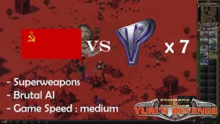 Red Alert 2 : Yuri's Revenge 1 vs 7 ตัดจบแบบละครไทย + Superweapons