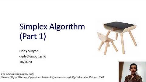 Week4. 4 Simplex Algorithm (Part 1/2)
