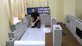 How to Install Vapor Barrier  Crawl Space Door Systems