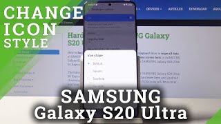 How to Change Icon Style in SAMSUNG Galaxy S20 Ultra – Change Icon Style screenshot 3