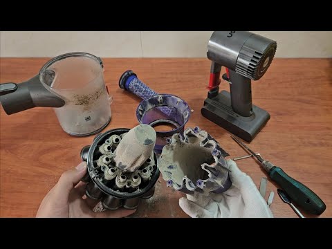 dyson戴森V6吸塵器拆解與清洗教學影片 | 吸塵器清潔保養完整拆卸過程