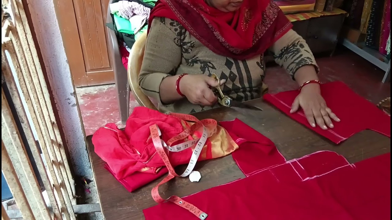 Uni kapda ke collar wala blouse ka cutting kaise karen 