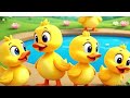 "Counting with Ducks! 🦆 Five Little Ducks Nursery Rhyme”