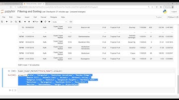 Python and Pandas - Filtering and Sorting