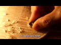 ミニカンナによるアーチ削り、スロー映像 (Slow motion 1/4 &amp; 1/8 speed) 菊田浩