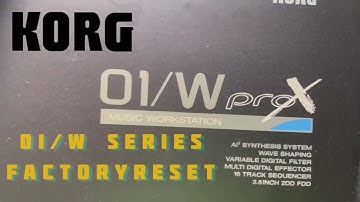 Synth Repair.  Factory Reset Your Korg 01/W Fast