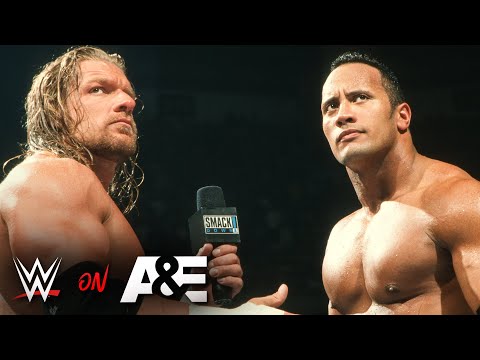 The Rock and Triple H trade jaw-dropping insults: A&E WWE Rivals The Rock vs. Triple H