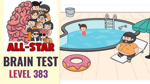 Brain Test All Star Level 383 | Make the pool deep enough for the girl to swim | Walkthrough