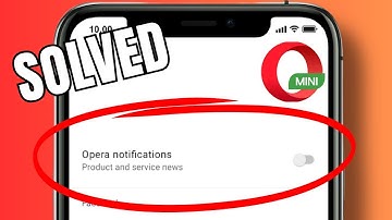 How to disable notifications in Opera Mini
