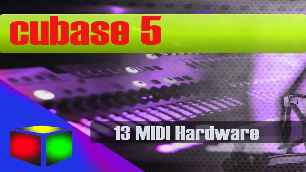 13 Cubase 5 video tutorial ( MIDI Hardware ) YouTube