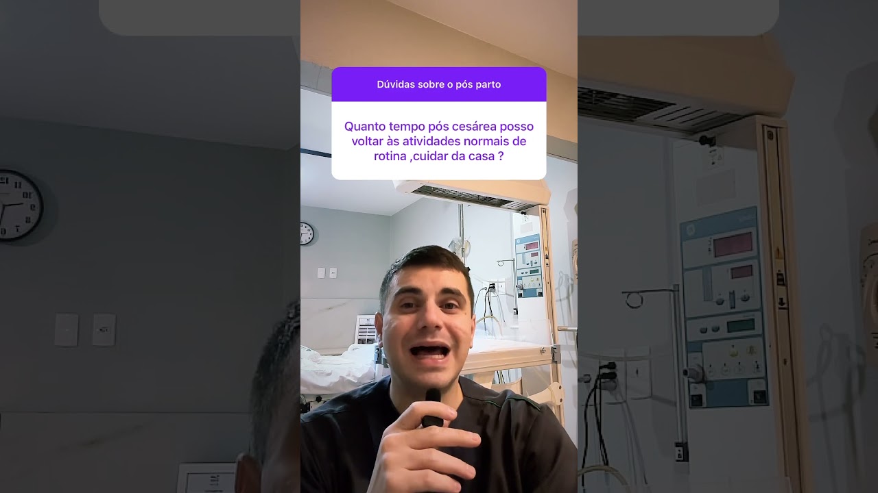 Quanto tempo após a Cesárea posso voltar a cuidar da casa? #drdiegoresponde #cesariana #puerpério