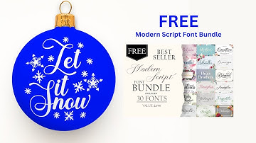 FREE Modern Script Font Bundle from @creativefabrica #svgcutfiles #scriptfont #fonts