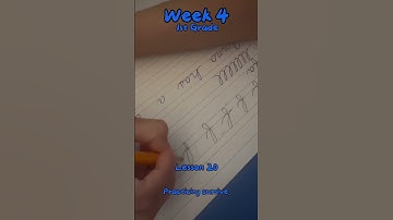 Practicing cursive writing in our Abeka 1st Grade parent-led homeschool today! ✏️ #learningwithvega