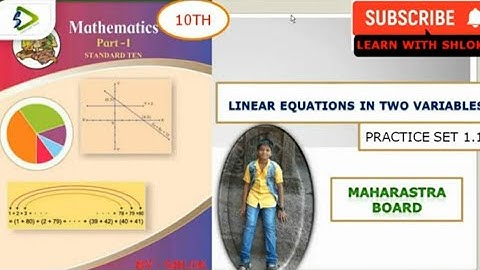10std||linear Equations||practice-set 1.1||