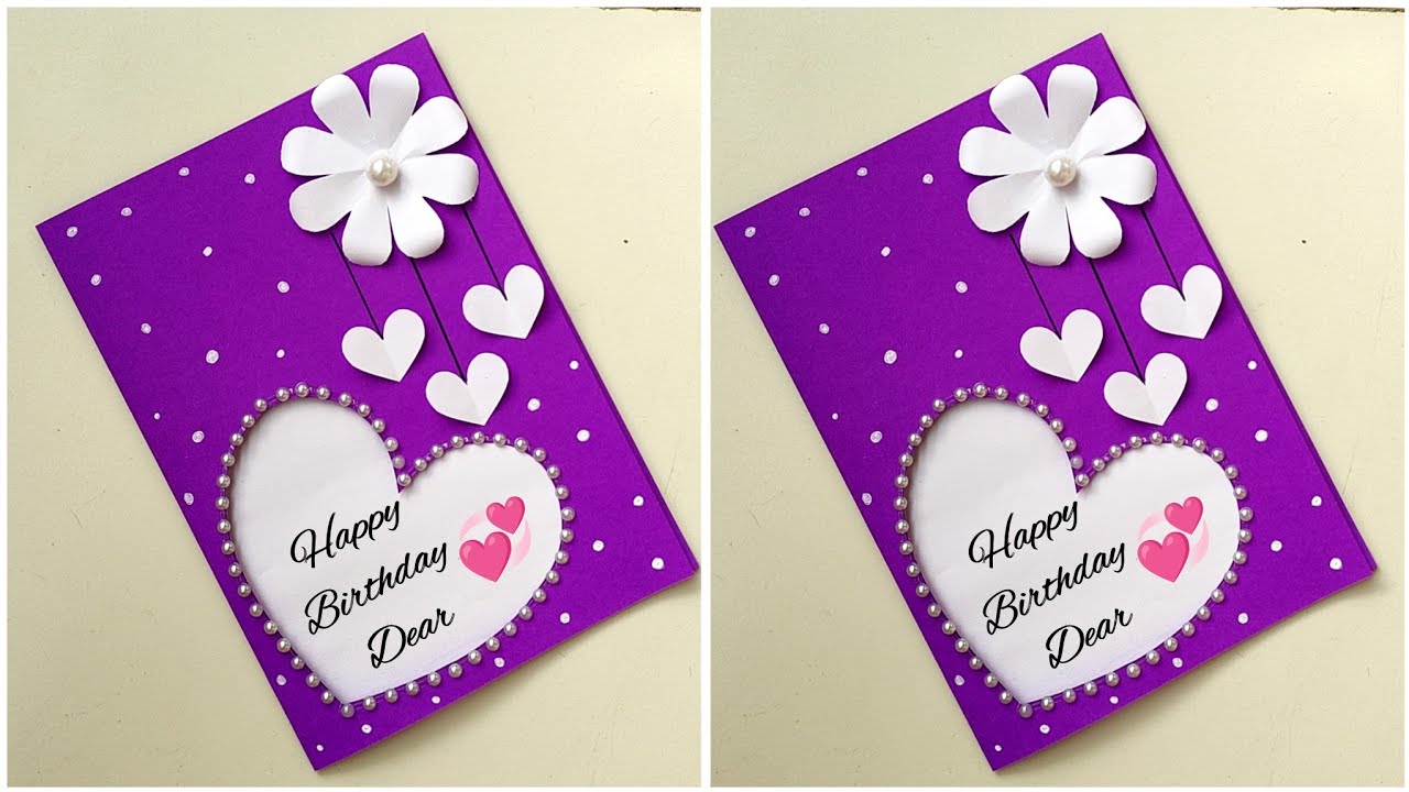 Easy and Beautiful Birthday Card/DIY Birthday Card/Handmade Birthday ...