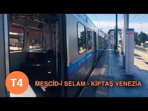 İstanbul, T4 ile Mescid-i Selam - Kiptaş Venezia arası yolculuk