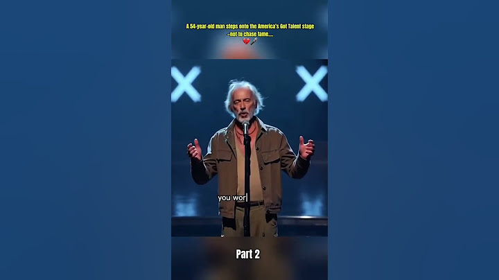 A 54-year-old man steps on to the Americans got Talent stage not to chase fame