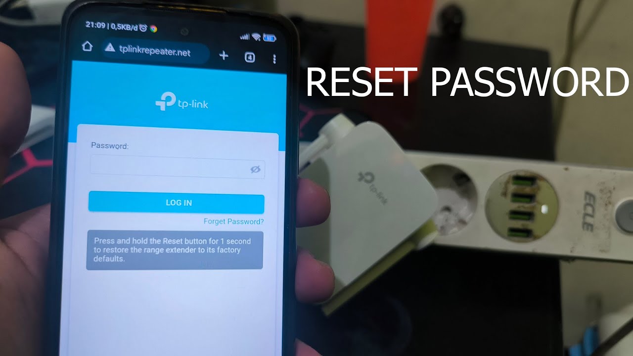 CARA RESET PASSWORD Wifi Extender TP-Link - YouTube