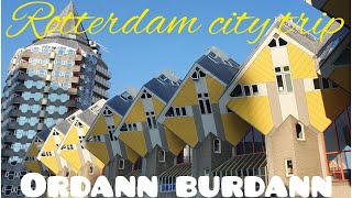 Rotterdam City Trip Şehi̇r Turu Street Walking Erasmus Bridge Cubic Houses Euromast