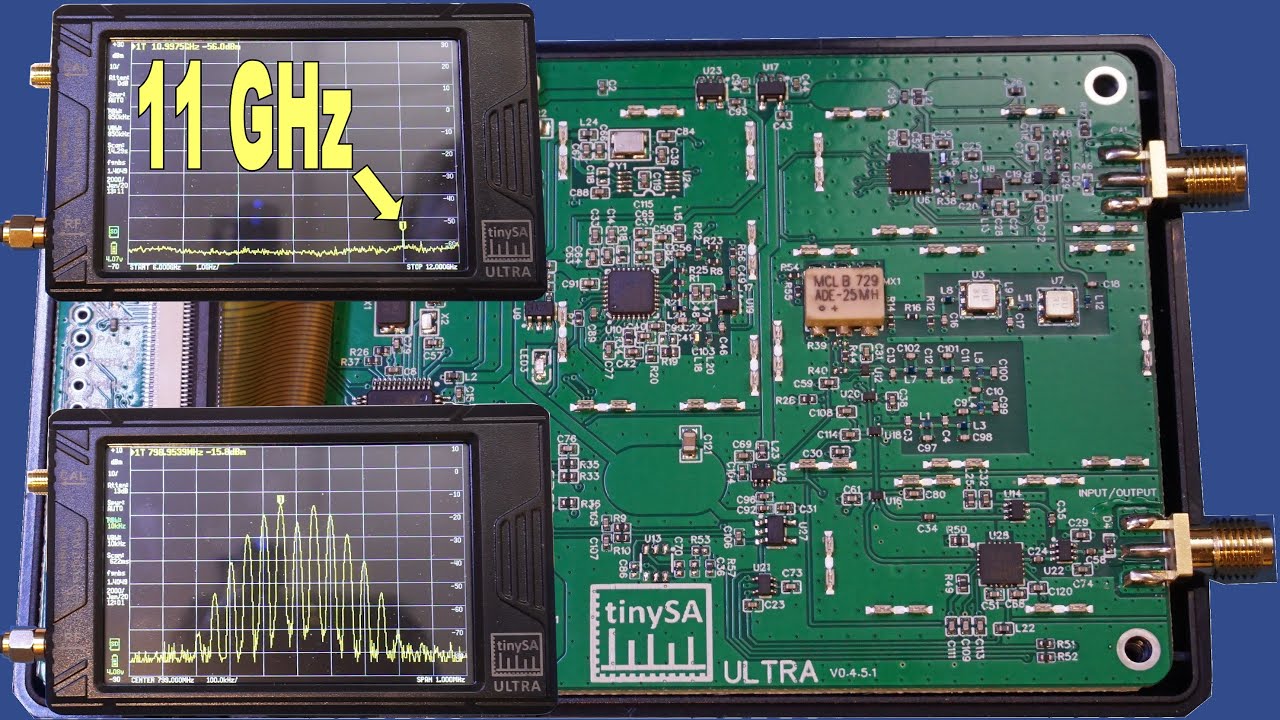 tinySA Ultra Spectrum Analyzer Review/Experiments/Teardown - YouTube