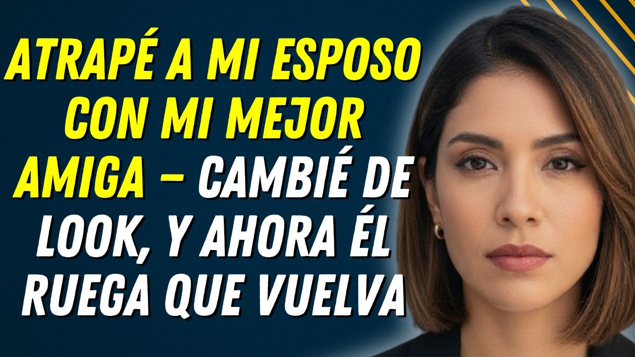 Atrapé a mi esposo con mi mejor amiga — cambié de look, y ahora él ruega que vuelva