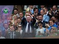 Rod Laver receives special award in the Royal Box at Wimbledon 2019