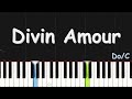 Gael Music - Divin Amour | EASY PIANO TUTORIAL BY Extreme Midi