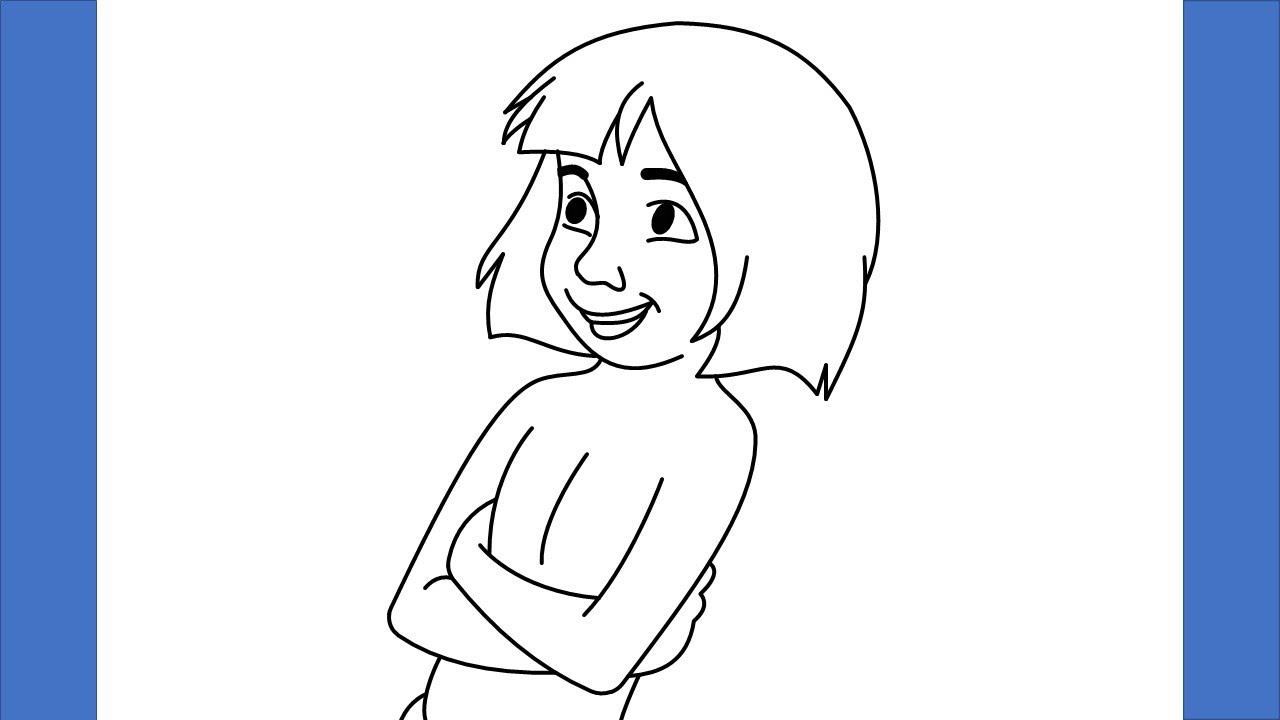 How to draw mowgli