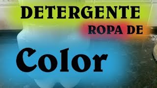 Detergente Ropa De Color, super potente y económico, proteje los colores LEED EL PRIMER COMENTARIO