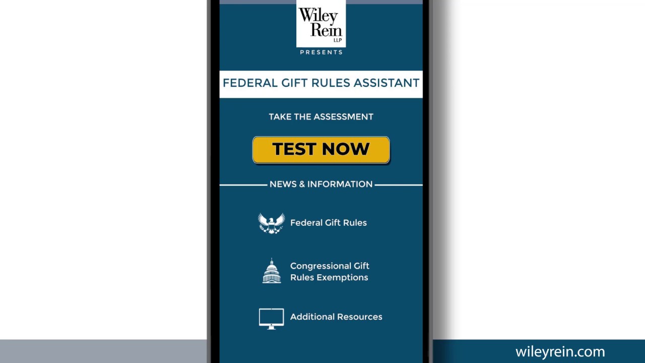 Wiley Rein Launches Smartphone App on Federal Gift Rules