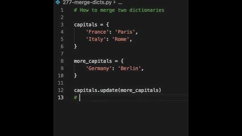 Here is one of the methods of merging two dictionaries. It works both in Python 3 and Python 2.7.