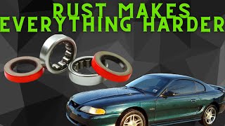 Ford Mustang Rear Wheel Bearings Replacement (STEP BY STEP) 19941998 Mobile Mechanic