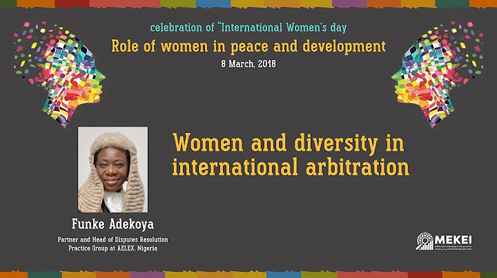 Women and diversity in international arbitration