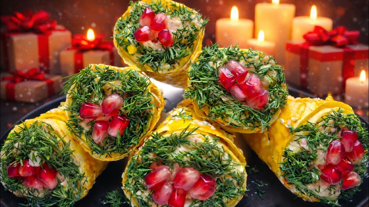 Weihnachtlicher Hit! Salat-Eis in 10 Minuten | Festliche Vorspeise. Gäste sind begeistert!