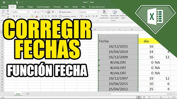 COMO CORREGIR LAS FECHAS EN UNA BASE DE DATOS separar / unir textos y usar la Función Fecha en excel