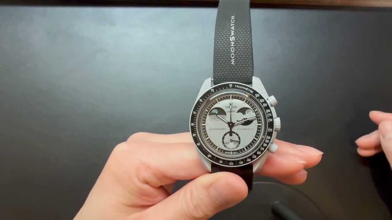 Swatch x Omega Mission to Earthphase Review (SO33M700) - YouTube