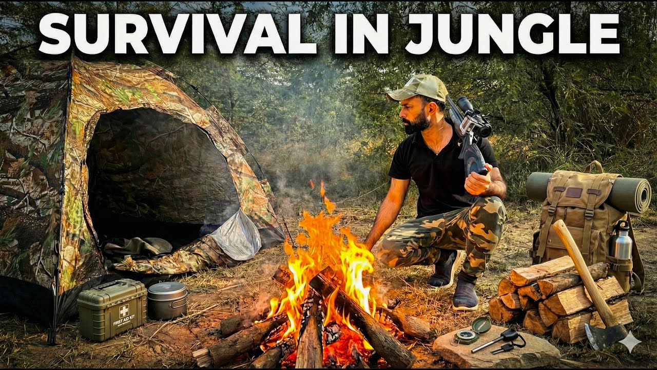 Alone in Pakistan’s Jungle | Survival, Fire & Food
