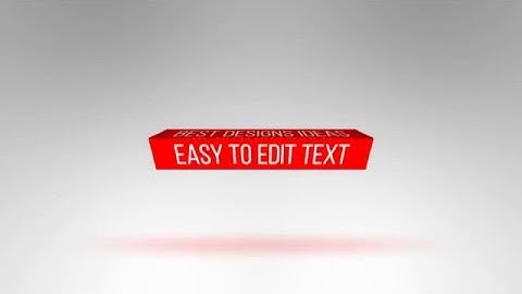 3D Text Box | After Efects Project Files