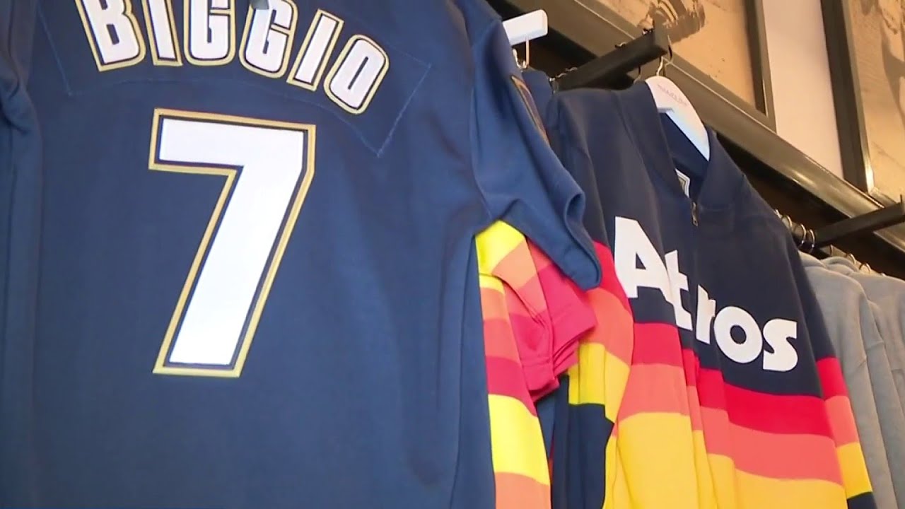 Sports apparel store in Philadelphia sells throwback Astros gear YouTube