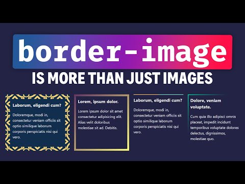 Video: Ce este Border image slice?