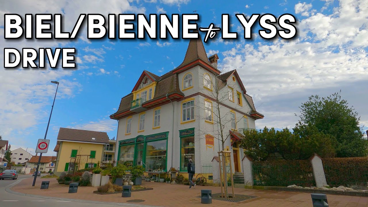 Biel/Bienne to Lyss - Scenic Drive - Switzerland